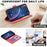 BINFEN COLOR For Samsung Galaxy A57 5G Phone Case  Wallet Stand Geometry Imprinted Leather Cover - Red - 6