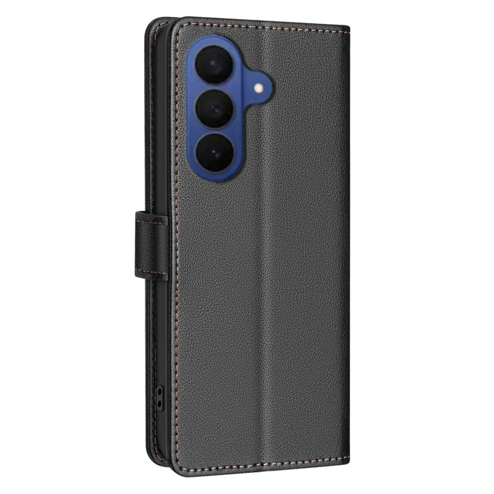BINFEN COLOR For Samsung Galaxy A27 5G Leather Case  BF32 Wallet RFID Blocking Phone Cover - Black - 3