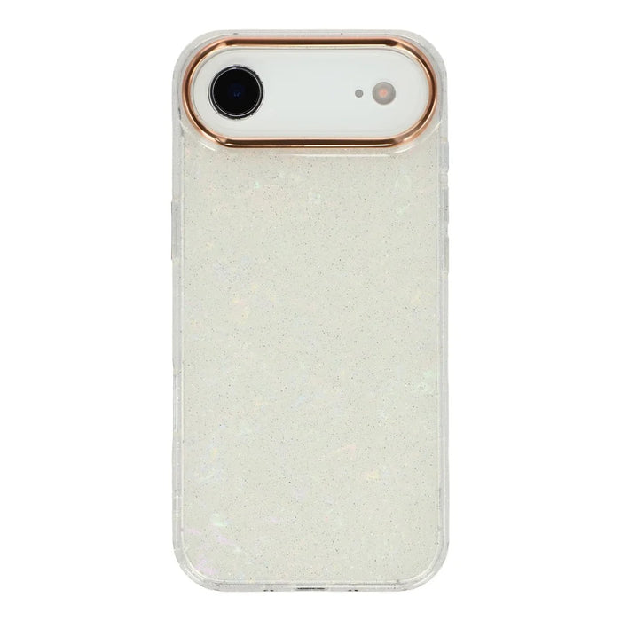 For iPhone Air Case IMD Shell Pattern PC + TPU Phone Cover - Transparent White - 3