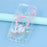 For iPhone 16 Pro Case Compatible with MagSafe Embedded Rhinestones IMD Pattern TPU PC Phone Back Cover - Swan - 6
