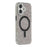 For iPhone 17 Case Compatible with MagSafe IMD Glitter Glacier Texture TPU PC Phone Back Cover - Transparent Black - 1