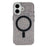 For iPhone 17 Case Compatible with MagSafe IMD Glitter Glacier Texture TPU PC Phone Back Cover - Transparent Black - 3