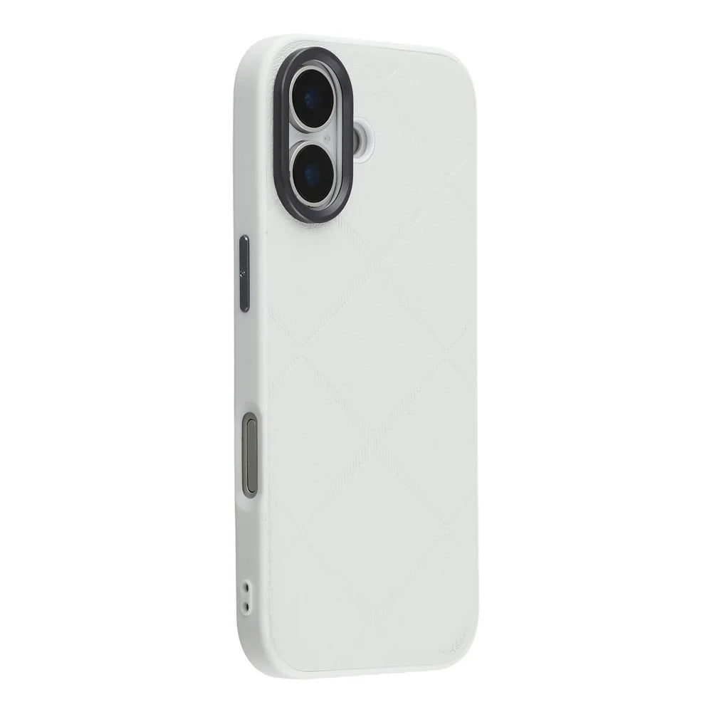 For iPhone 17 Case Star Texture Heat Dissipation Acrylic TPU Phone Back Cover - White - 1