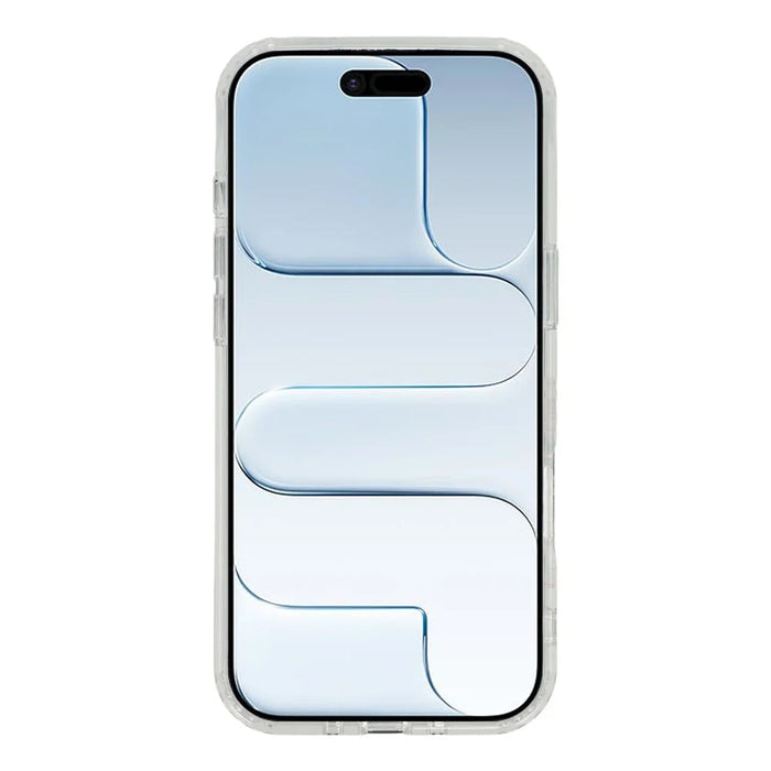 For iPhone Air Magnetic Case IMD Flower Pattern TPU + PC Clear Back Phone Cover - Style B - 2