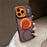 For iPhone 17 Pro Case Compatible with MagSafe Rotating Kickstand Skin Touch PC TPU Phone Cover - Orange - 2
