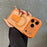 For iPhone 17 Pro Case Compatible with MagSafe Foldable Kickstand Skin Touch PC TPU Phone Cover - Orange - 3