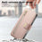 For iPhone 17 Magnetic Leather Case with Detachable RFID Blocking Zipper Wallet Cover - Pink - 6