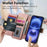 For iPhone 17 Magnetic Leather Case with Detachable RFID Blocking Zipper Wallet Cover - Pink - 7