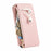 For iPhone 16 Leather Case Cross Texture Detachable Magnetic Phone Cover Wallet Stand - Pink - 5