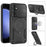 For Samsung Galaxy S25 FE Magnetic Case Shockproof TPU + PC Phone Back Cover with Kickstand - Black - 2