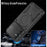 For Samsung Galaxy S25 FE Magnetic Case Shockproof TPU + PC Phone Back Cover with Kickstand - Black - 5