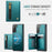 JEEHOOD For Samsung Galaxy S21+ 5G Case  J12 Magnetic Detachable Zipper Wallet Kickstand Leather Back Cover Magnetic Case - Blue - 5
