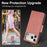 For iPhone 18 Pro / 17 Pro Case Flower Butterfly Leather Wallet Phone Cover with Hand Strap - Pink - 7