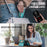 JEEHOOD For Samsung Galaxy S22 Ultra 5G Case  J12 Magnetic Detachable Zipper Wallet Kickstand Leather Back Cover Magnetic Case - Blue - 7