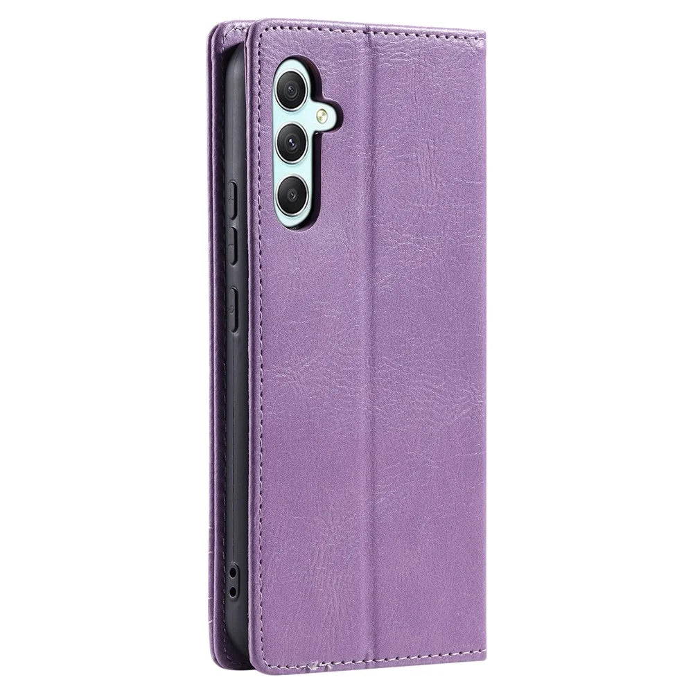 TTUDRCH Style 007 For Samsung Galaxy S26+ Leather Case RFID Blocking Wallet Stand Phone Cover - Purple - 7