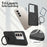 For Samsung Galaxy A36 5G Magnetic Case Rotating Ring Kickstand TPU + PC Back Cover - Black - 6