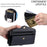 For Samsung Galaxy A37 5G Leather Case with Wrist Strap Wallet Stand Phone Cover - Black - 5