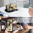 For Samsung Galaxy A37 5G Leather Case with Wrist Strap Wallet Stand Phone Cover - Black - 7