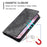 For Samsung Galaxy A37 5G Case Magnetic Closing Leather Phone Cover Pattern Imprinted - Grey - 6