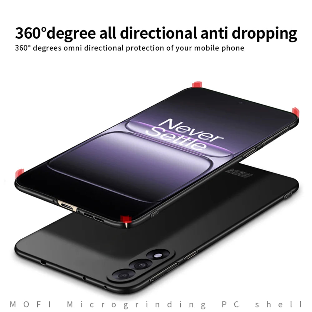 MOFI For OnePlus Ace 5 Ultra 5G Phone Case  Shield Matte Series Ultra Slim PC Protective Cover - Black - 4