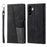TTUDRCH Style 004 For Samsung Galaxy A37 5G Leather Case RFID Blocking Wallet Stand Phone Cover with Strap - Black - 1