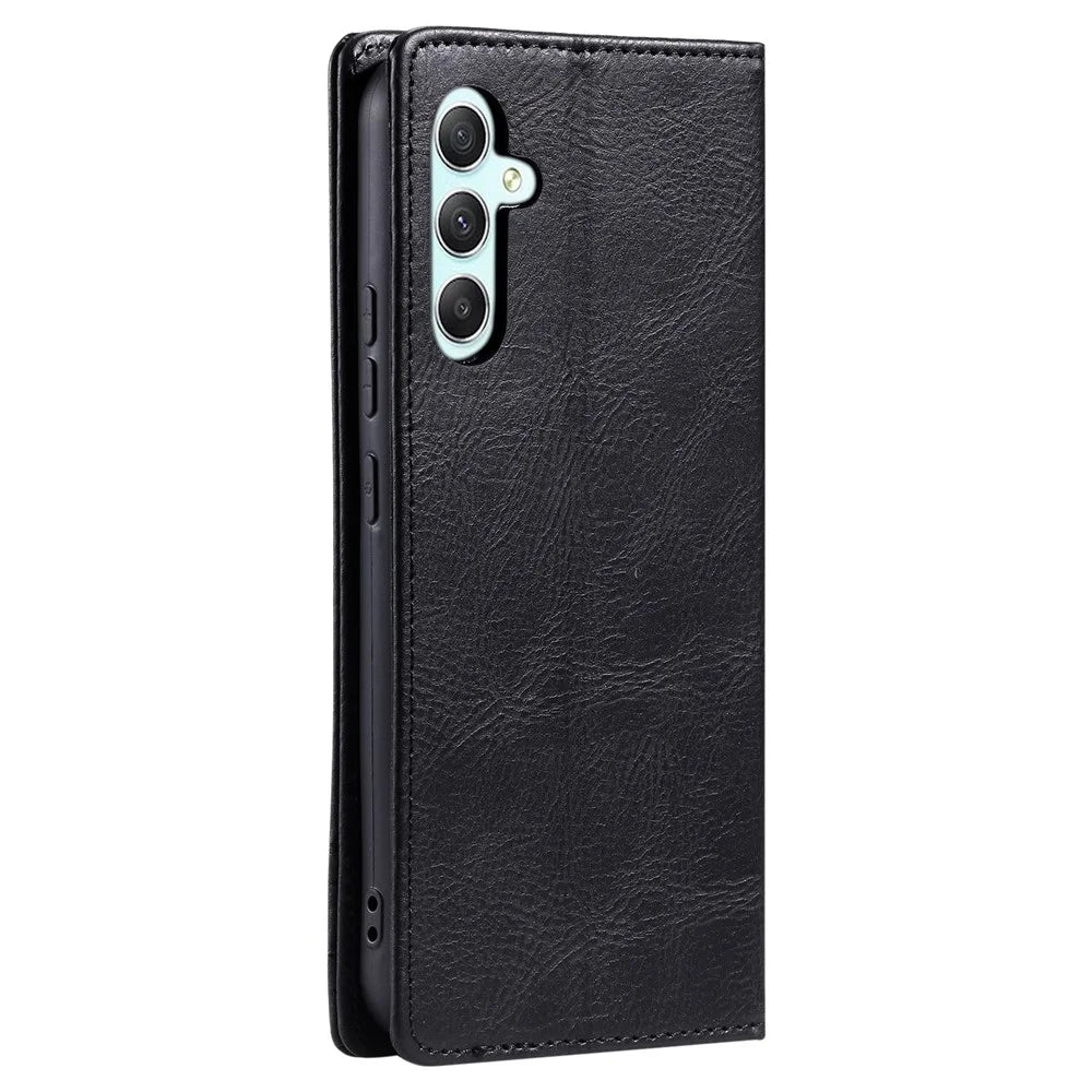 TTUDRCH Style 007 For Samsung Galaxy A57 5G Leather Case RFID Blocking Wallet Stand Phone Cover - Black - 7