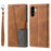 TTUDRCH Style 004 For Samsung Galaxy A57 5G Leather Case RFID Blocking Wallet Stand Phone Cover with Strap - Brown - 1