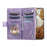 For Google Pixel 10a Wallet Case Rhombus Stitching Line PU Leather Phone Cover with Wrist Strap - Purple - 2