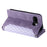 For Google Pixel 10a Wallet Case Rhombus Stitching Line PU Leather Phone Cover with Wrist Strap - Purple - 3