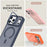 For iPhone 17 Pro Max Case Foldable Kickstand Matte PC + TPU Phone Cover Compatible with MagSafe - Orange - 6
