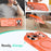For iPhone 17 Pro Max Case Foldable Kickstand Matte PC + TPU Phone Cover Compatible with MagSafe - Orange - 7