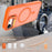 For iPhone 17e / 16e Case Foldable Kickstand Matte PC + TPU Phone Cover Compatible with MagSafe - Orange - 5