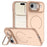 For iPhone Air Case Compatible with MagSafe Skin-touch PC + TPU Phone Cover with Foldable Kickstand - Desert Gold - 1