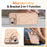 For iPhone Air Case Compatible with MagSafe Skin-touch PC + TPU Phone Cover with Foldable Kickstand - Desert Gold - 2