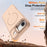 For iPhone Air Case Compatible with MagSafe Skin-touch PC + TPU Phone Cover with Foldable Kickstand - Desert Gold - 3