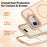 For iPhone Air Case Compatible with MagSafe Skin-touch PC + TPU Phone Cover with Foldable Kickstand - Desert Gold - 5