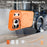 For iPhone 17 Pro Case Compatible with MagSafe Skin-touch PC + TPU Phone Cover with Foldable Kickstand - Orange - 3