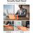 For iPhone 17 Pro Case Compatible with MagSafe Skin-touch PC + TPU Phone Cover with Foldable Kickstand - Orange - 4