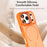 For iPhone 17 Pro Case Compatible with MagSafe Skin-touch PC + TPU Phone Cover with Foldable Kickstand - Orange - 7