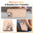 For iPhone 17e / 16e Case Compatible with MagSafe Skin-touch PC + TPU Phone Cover with Foldable Kickstand - Desert Gold - 2
