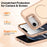 For iPhone 17e / 16e Case Compatible with MagSafe Skin-touch PC + TPU Phone Cover with Foldable Kickstand - Desert Gold - 5