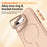 For iPhone 17e / 16e Case Compatible with MagSafe Skin-touch PC + TPU Phone Cover with Foldable Kickstand - Desert Gold - 6
