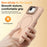 For iPhone 17e / 16e Case Compatible with MagSafe Skin-touch PC + TPU Phone Cover with Foldable Kickstand - Desert Gold - 7