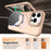For iPhone 15 Pro Max Case Compatible with MagSafe Skin-touch PC + TPU Phone Cover with Foldable Kickstand - Desert Gold - 4