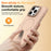 For iPhone 15 Pro Max Case Compatible with MagSafe Skin-touch PC + TPU Phone Cover with Foldable Kickstand - Desert Gold - 7