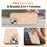 For iPhone 14  /  13 Case Compatible with MagSafe Skin-touch PC + TPU Phone Cover with Foldable Kickstand - Desert Gold - 2