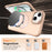 For iPhone 14  /  13 Case Compatible with MagSafe Skin-touch PC + TPU Phone Cover with Foldable Kickstand - Desert Gold - 4