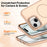 For iPhone 14  /  13 Case Compatible with MagSafe Skin-touch PC + TPU Phone Cover with Foldable Kickstand - Desert Gold - 5
