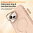 For iPhone 14  /  13 Case Compatible with MagSafe Skin-touch PC + TPU Phone Cover with Foldable Kickstand - Desert Gold - 6