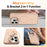 For iPhone 14 Pro Case Compatible with MagSafe Skin-touch PC + TPU Phone Cover with Foldable Kickstand - Desert Gold - 2